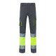Pantalon strech A/V 303002S-08/20 gris/amarillo fluor VELILLA