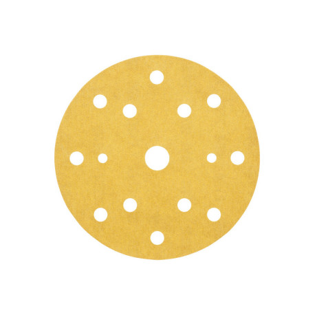 Disco Hookit 255P 150mm 8+1 agujeros P80 oro (25 unidades) 3M