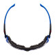 Gafa solus 1101 transparente kit espuma+banda negro/azul 3M