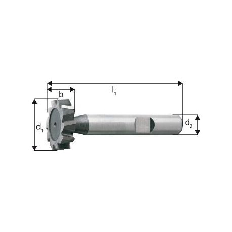 FRESA PARA RANURAR K HSSE DIN 850 D 13,5X 3,0MM              FORUM