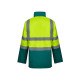 Parka 4 en1 alta visibilidad 306003-02/20 verde/amarillo flu VELILLA