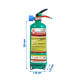 Ecofire extintor2 litros verde con soporte ECOFIRE