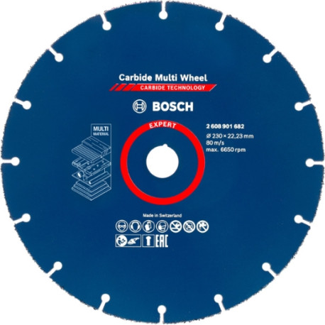Disco corte madera 230mm EXPERT Carbide Multi Wheel BOSCH