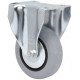Rueda fija poliamix/goma gris Ø60 70kg ALEX
