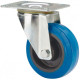 Rueda giratoria pol/goma azul Ø80 130kg ALEX