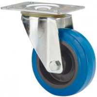 Rueda giratoria pol/goma azul Ø80 130kg ALEX