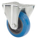 Rueda fija pol/goma azul Ø80 130kg ALEX