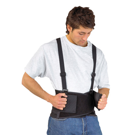Faja lumbar tirantes PW80 BK negra Talla.... PORTWEST
