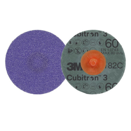 Disco de fibra Cubitron 3 Roloc 1182C G-60 TR Purple Ø51mm 3M
