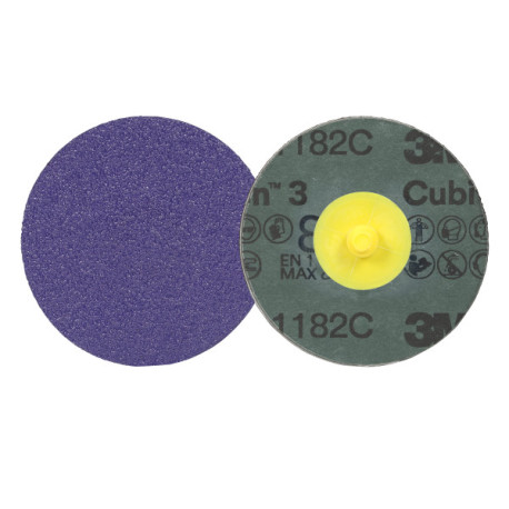 Disco de fibra Cubitron 3 Roloc 1182C G-80 TR Purple Ø51mm 3M