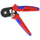 Alicate autoajustable 180mm 0,08-10mm² para crimpar punteras KNIPEX