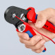 Alicate autoajustable 180mm 0,08-10mm² para crimpar punteras KNIPEX