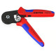 Alicate autoajustable 180mm 0,08-10mm² para crimpar punteras KNIPEX