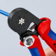Alicate autoajustable 180mm 0,08-10mm² para crimpar punteras KNIPEX