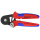Alicate autoajustable 180mm 0,08-10mm² para crimpar punteras KNIPEX