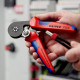 Alicate autoajustable 180mm 0,08-10mm² para crimpar punteras KNIPEX