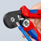 Alicate autoajustable 180mm 0,08-10mm² para crimpar punteras KNIPEX