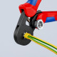 Alicate autoajustable 180mm 0,08-10mm² para crimpar punteras KNIPEX