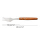 Tenedor chuletero 200 mm mango madera (12 unidades) ARCOS