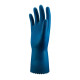 Guante sin soporte de látex satinado color azul JUBA