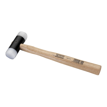 Martillo bocas nylon 34 mm mango madera ALYCO