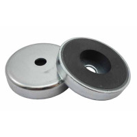 Iman base magnetica ceramico inox pasante 25x7mm ACMAGNETS