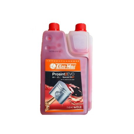 Aceite mezcla 2% semisintetico bote 1lt con dosificador OLEOMAC