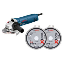 Lote 13 1 miniamoladora 125mm+20 discos corte 115mm BOSCH