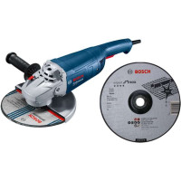 Lote 14 1 amoladora 230mm+100 discos corte inox 230mm BOSCH