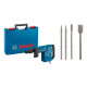 Lote 21 1 martillo+1 puntero+1 cincel plano+1 cincel pala BOSCH