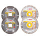 Lote 25 4 discos diamente 115mm+4 discos diamante 230mm BOSCH