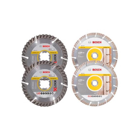 Lote 25 4 discos diamente 115mm+4 discos diamante 230mm BOSCH