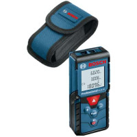 Lote 43 1 medidor laser distancias 40m+2 pilas 1,5V+funda BOSCH
