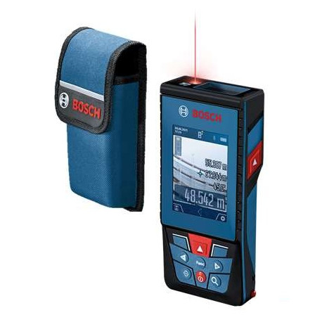 Lote 44 1 medidor laser 100m+3 pilas 1,5V+funda+1 cable BOSCH