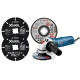Lote 7 100 disc.corte inox+2 disc.carburo+1 miniamoladora BOSCH