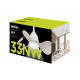 Ventilador techo luz 20w 33BK ø61cm mando distancia blco HABITEX