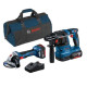 Kit martillo GBH18V22+miniamoladora GWS18V8+2bat+carg+bolsa BOSCH