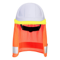 Malla aireacion cuello A/V naranja con cinta reflectante PORTWEST