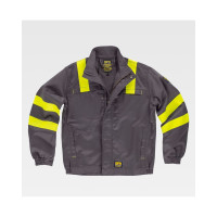 Cazadora ignifuga-antiestatica gris/amarillo alta visibilida WORKTEAM