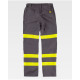 Pantalón ignifugo-antiestatico gris/amarillo alta visibilida WORKTEAM