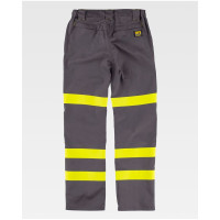 Pantalón ignifugo-antiestatico gris/amarillo alta visibilida WORKTEAM