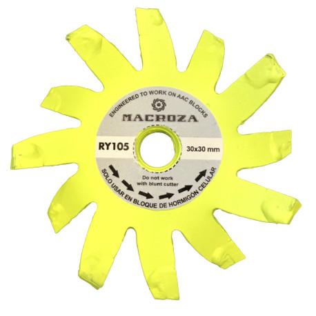 Fresa de corte RY105  para rozadora de pared hormigon celula 