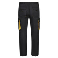 Pantalon multibolsillos con refuerzo 103004 negro/amarillo VELILLA