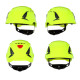 Casco proteccion SecureFit X5500 verde A/V con ventilacion 3M