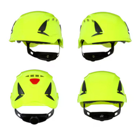 Casco proteccion SecureFit X5500 verde A/V con ventilacion 3M
