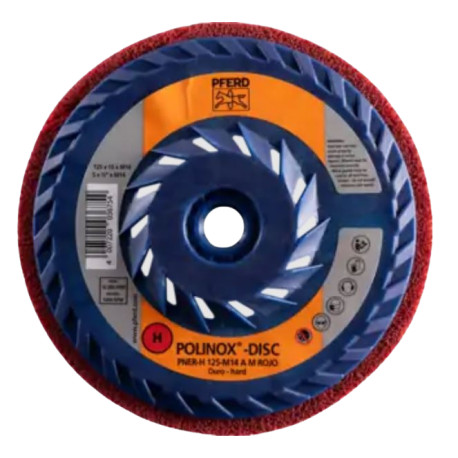 Disco Polinox Pner-H 125 M14 A M Rojo PFERD
