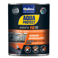 Silicona Aqua Protect MS liquida 1k terracota impermeabiliza QUILOSA
