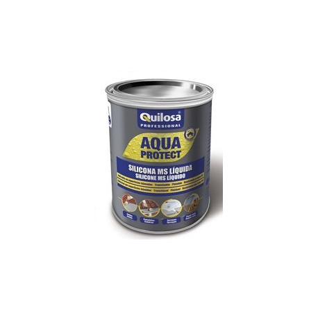 Silicona Aqua Protect MS liquida 1k gris impermeabilizante (2 unidades) QUILOSA