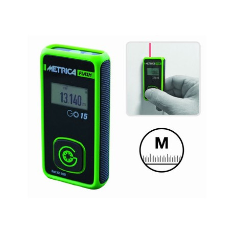 Medidor laser Flash G015 15mts de alcance METRICA