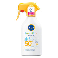 Crema solar pediatrica sensitive factor 50 250ml 5 en 1 NIVEA